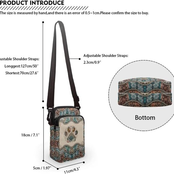 Lightweight Women's Mini Crossbody Handbag – Durable Zipper Pouch for Essentials - Picture 5 of 6